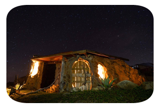Hobbit House by night